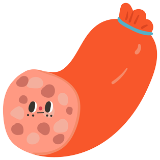 A big icon showing meat